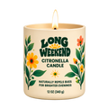 Long Weekend Citronella Candle