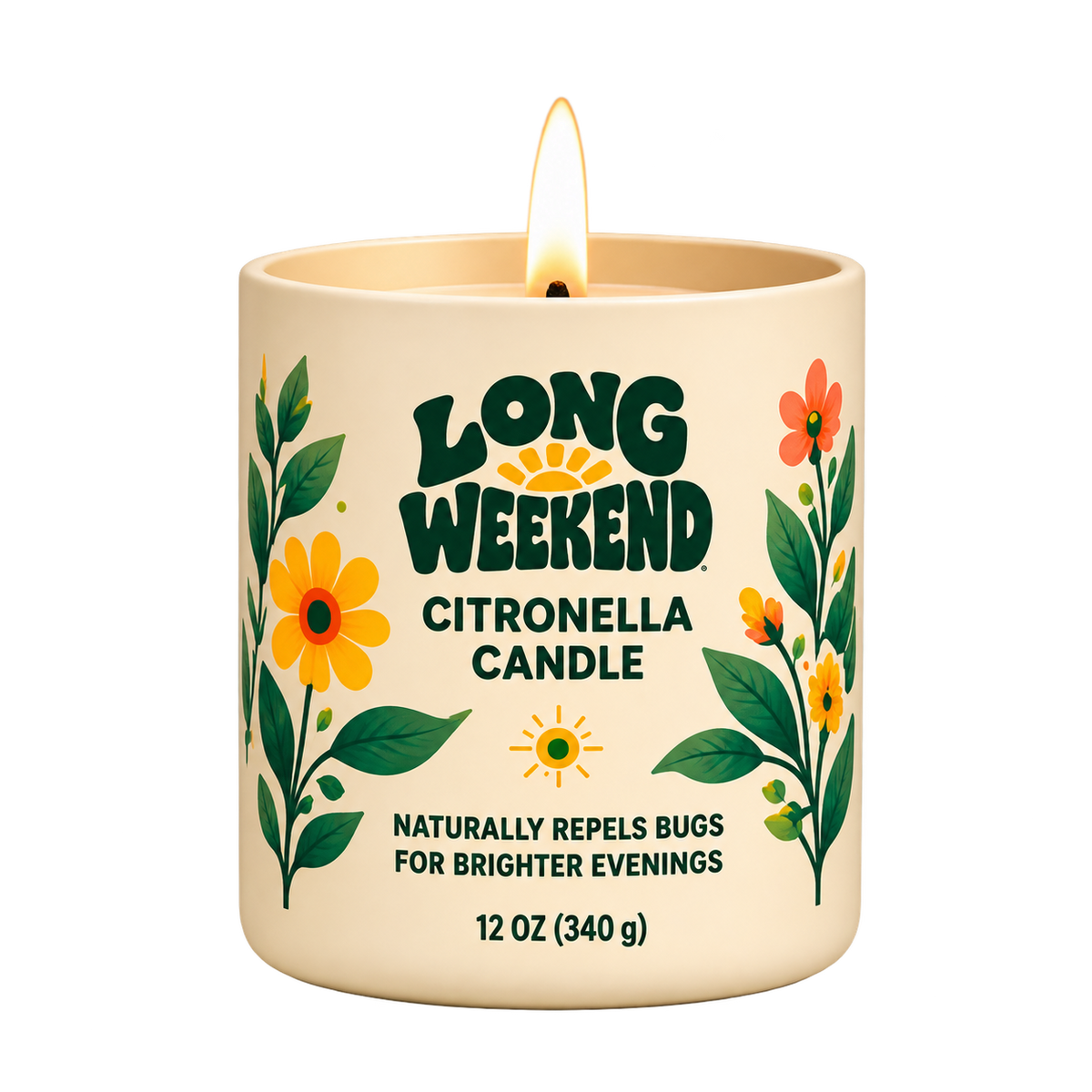 Long Weekend Citronella Candle